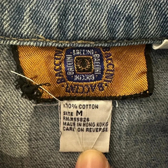 Vintage Baccini Denim Jacket, Size Medium. - Picture 4 of 8